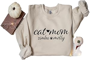 Personalized Cat Sweatshirt For Women: Purrfect Gift For Cat Mom