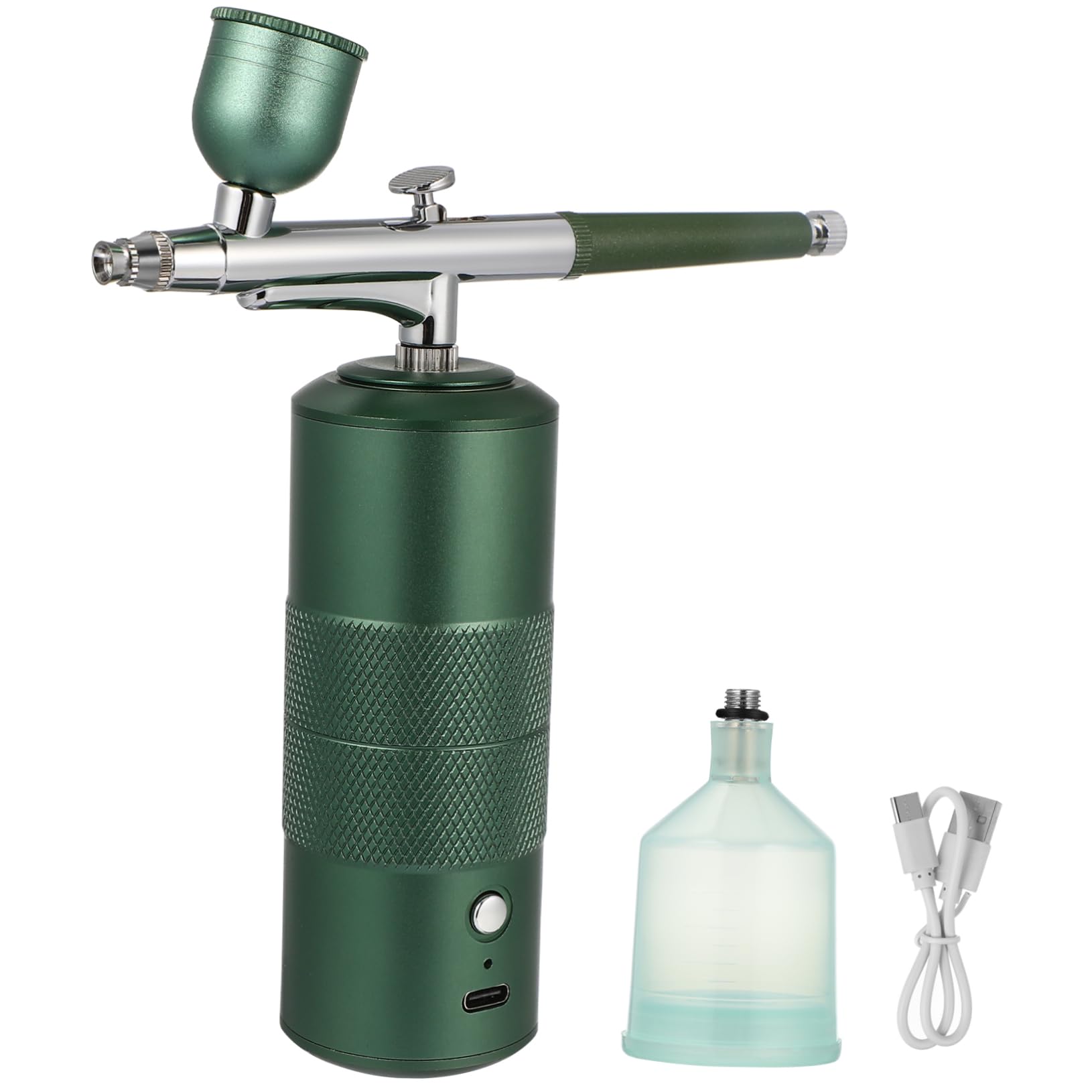 OSALADI Portable Mini Airbrush Kit High Pressure Handheld Air Brush Spray for Makeup Manicure Art and Drawing USB Rechargeable Fine for Moisturizing and Nutrient