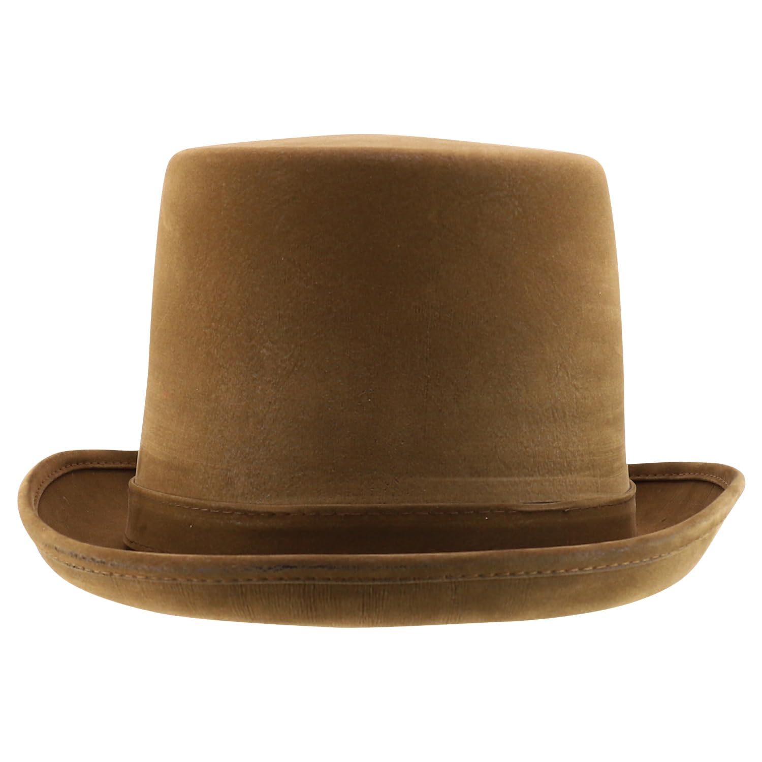 Trendy Apparel Shop Halloween Costume Decorative Top Hat - Brown - 094