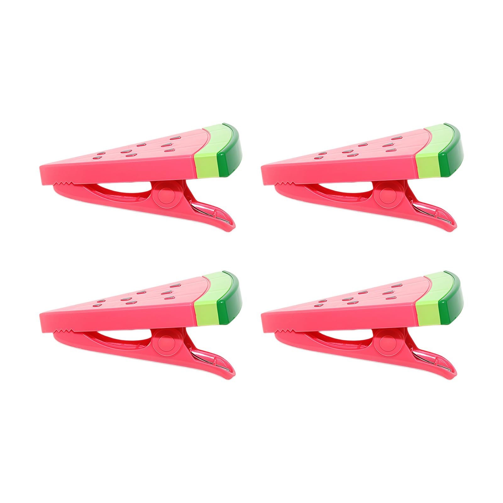 APGLSXY Multiple Patterned Sturdy Pegs 4 Pieces with Deeper Grooves to Firmly Fasten Fabric Items While Traveling Animal Beach Towel Clips