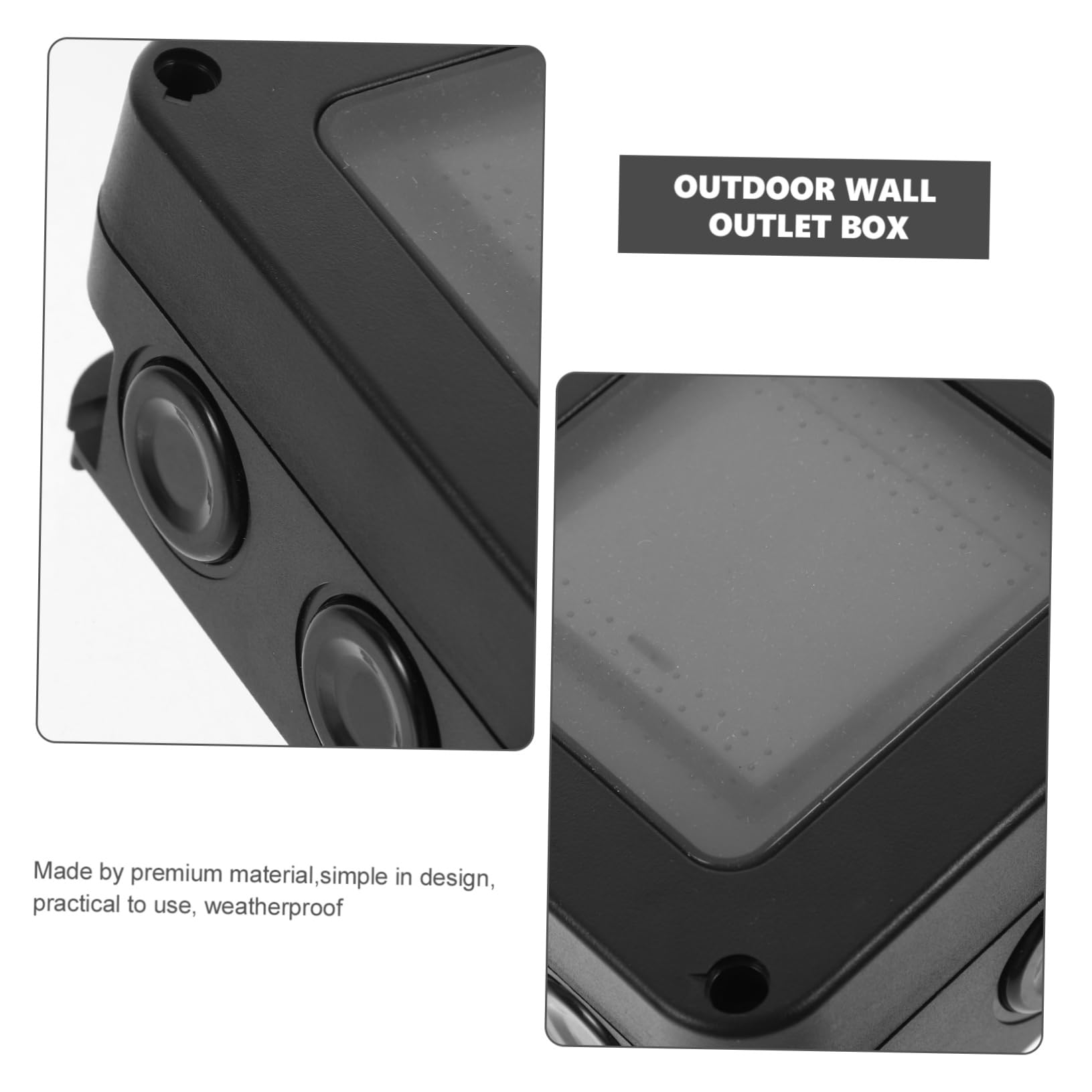 Alipis 5 Set Copertura per Prese Elettriche da Esterno per Interruttori da Muro Design Pratico e Facile Installazione per Giardino e Spazi Esterni