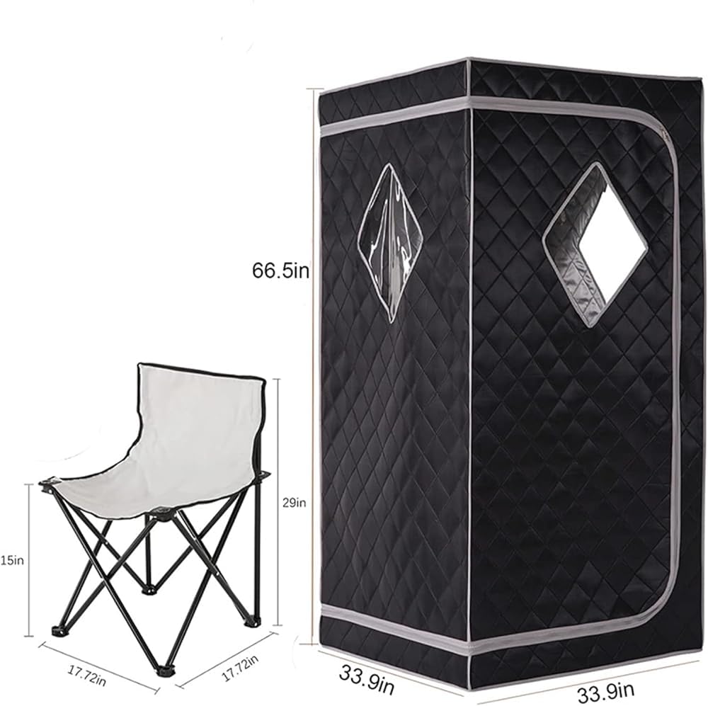 Sauna de calentamiento rápido para el hogar, sauna infrarroja portátil, sauna personal para el hogar con silla portátil, tienda de campaña de spa para terapia de desintoxicación, elimina la fatiga,