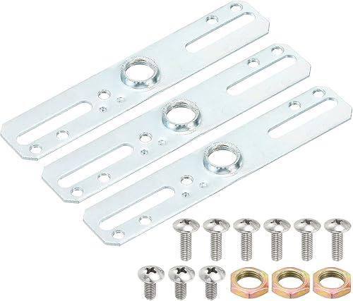 MECCANIXITY Kit de barra transversal de lámpara, soporte de montaje de 3.937 x 0.787 in, placa de luz de techo para iluminación de araña, tono