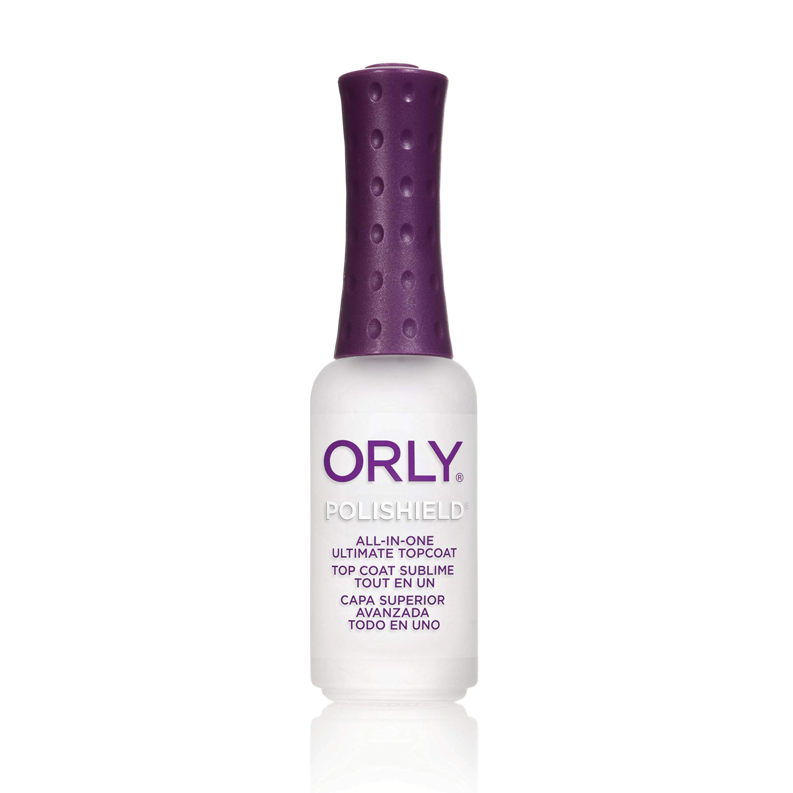 ORLY Polishield All-In-One Topcoat 9ml, quick dry and long lasting for high shine manicure