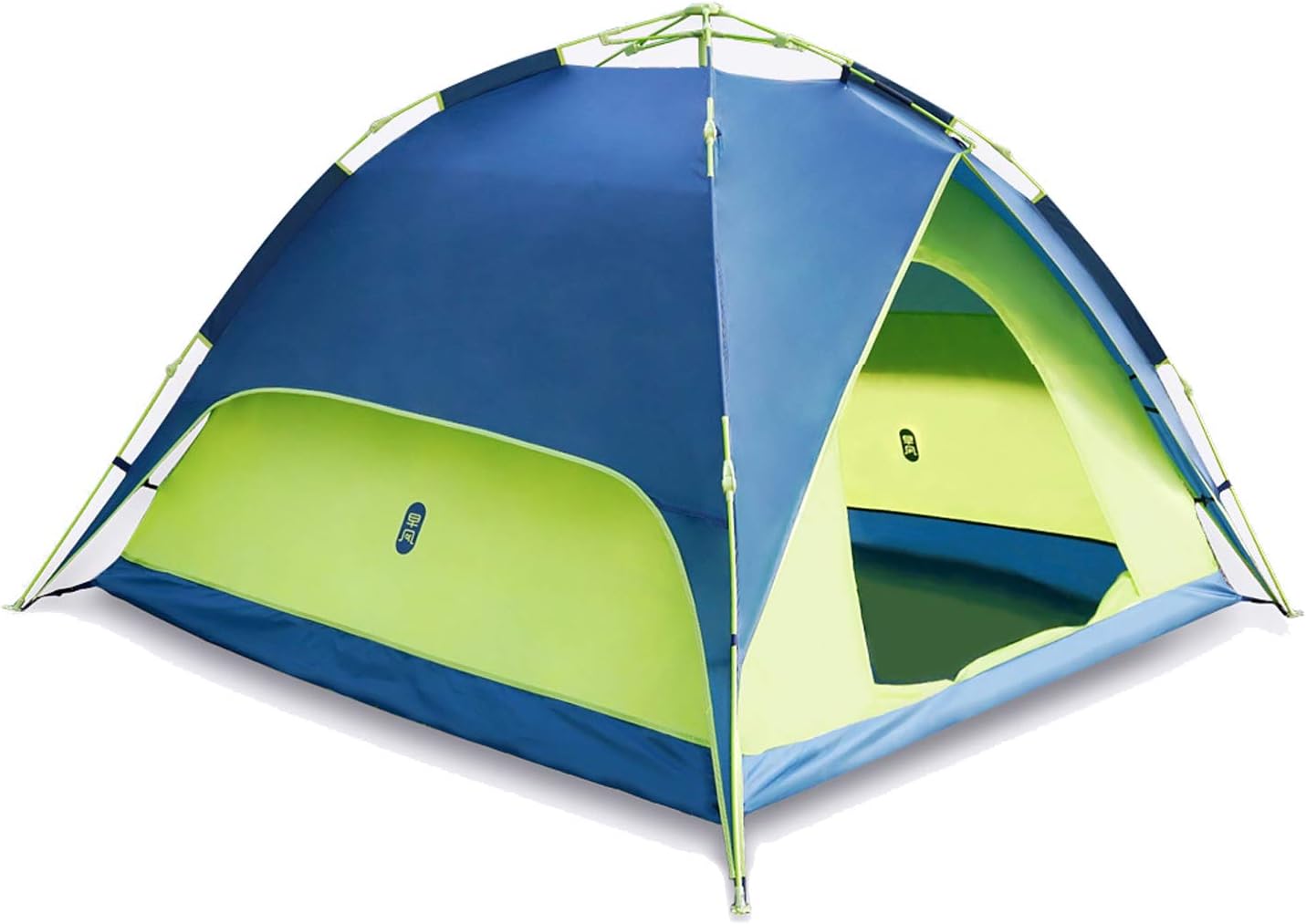 Zenph Waterproof Pop Up Tent, Automatic 2-3 Persons Family Camping Tent, 3 Seconds Automatic Opening Waterproof Sun Shelter, Automatic Instant Pop Up Tents for Outdoor Hiking (Bay Blue Instant Tent)