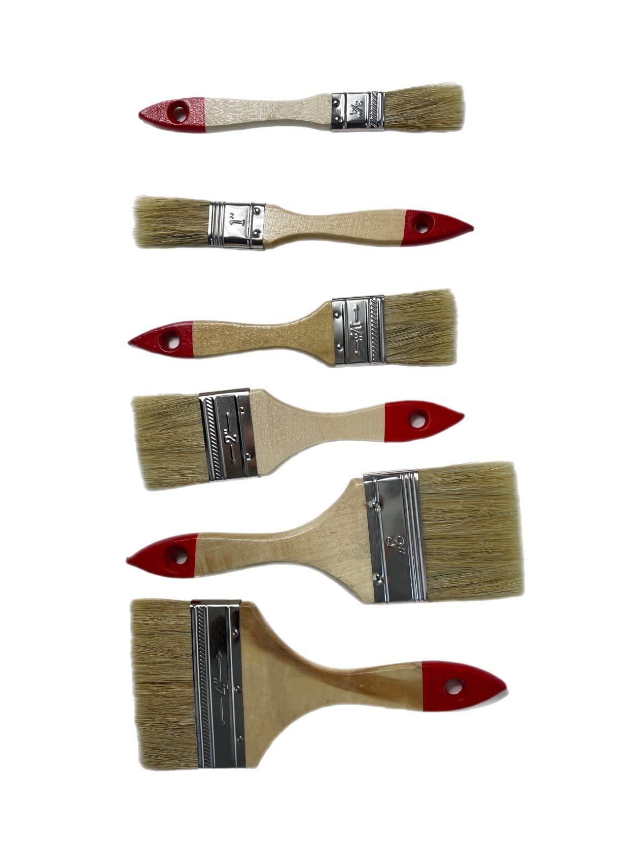 Brocha plana 144 piezas Set Pinceles planos 20/25/38/50/75/100 mm Pincel