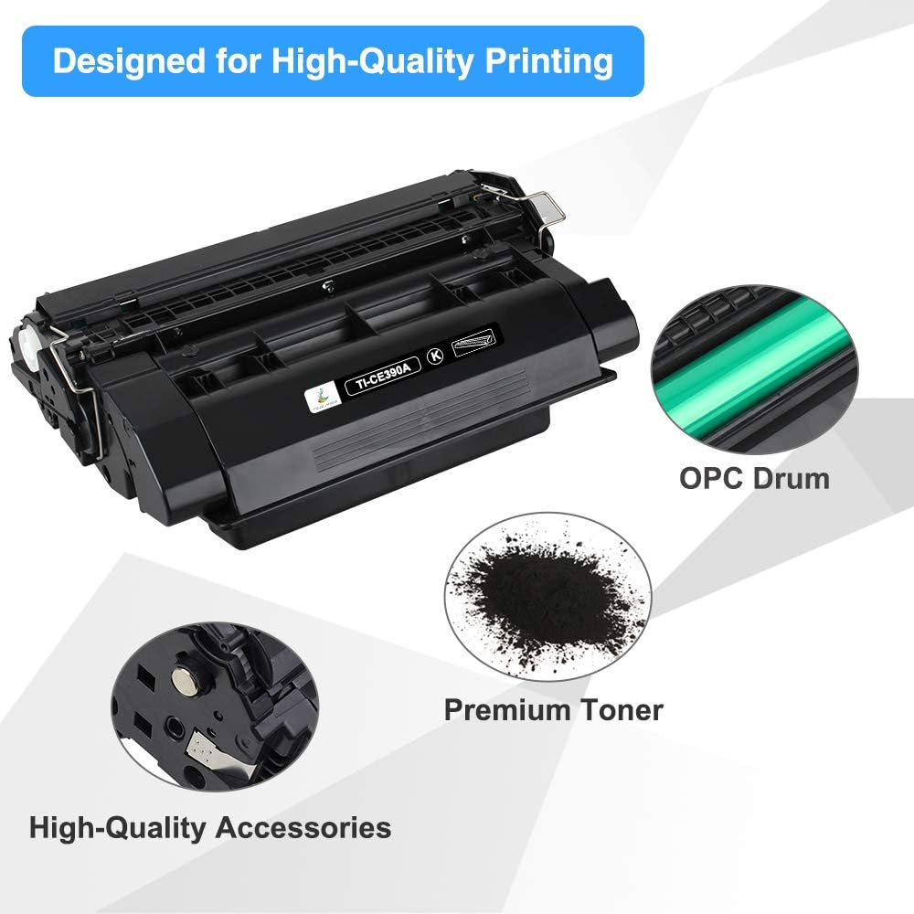 Free Shipping 🛒 TRUE IMAGE Compatible Toner Cartridge Replacement for HP 90A CE390A 90X CE390X Enterprise 600 M602 M601 M4555 M602dn M602n M602x M603dn M603n M4555f M4555h Printer (Black, 1-Pack)