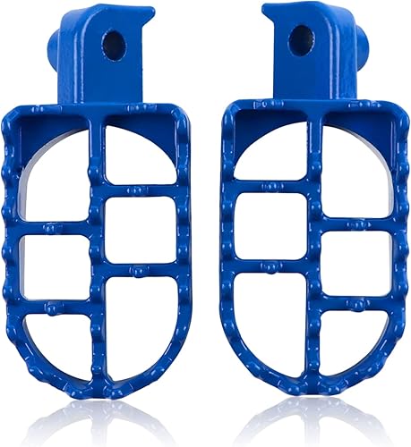 Vista 22 de FLYPIG Estriberas de aluminio Estriberas Reposapiés Reposapiés para Dirt Bike 50 70 90 110 PW50 TW200 XR50R CRF70 CRF80 CRF100F TT225S Negro