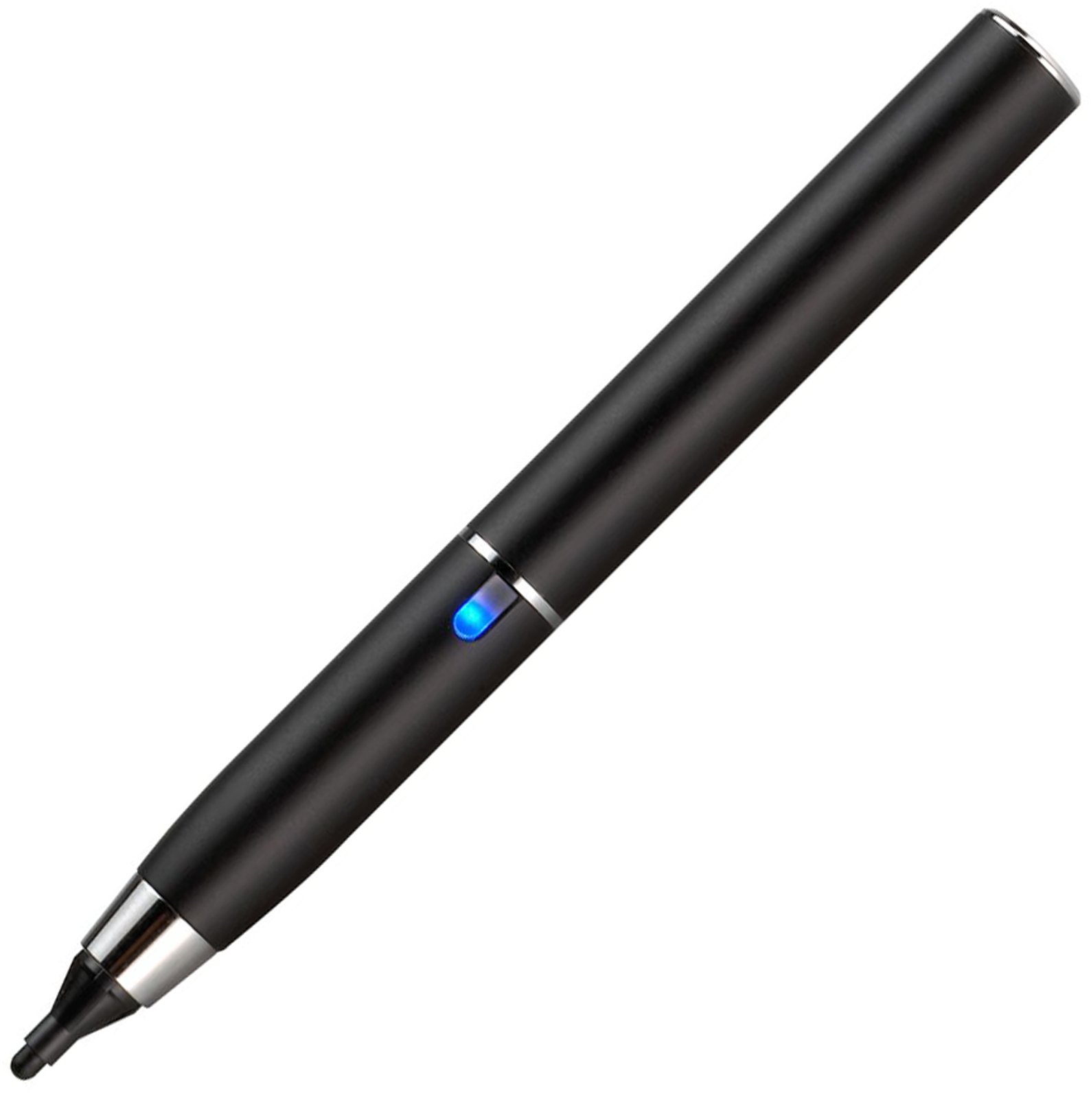 Ibiopen Compact SENSE Capacitive Touch Screen Stylus | Ultra Fine 2.5mm Tip | iOS, Android (Black)