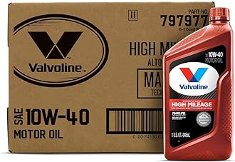 High Mileage with MaxLife Technology SAE 10W-40 Synthetic Blend Motor Oil 1 QT, Case of 6