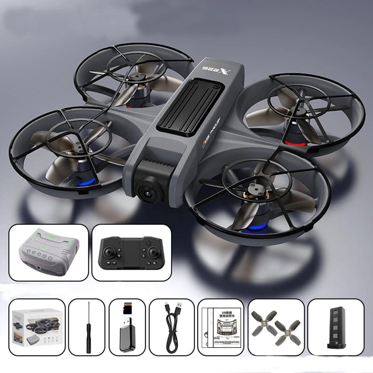 Dron Klack X226 VR – Vuelo Inmersivo con Cámara Dual HD, WiFi FPV y Gafas de Realidad Virtual