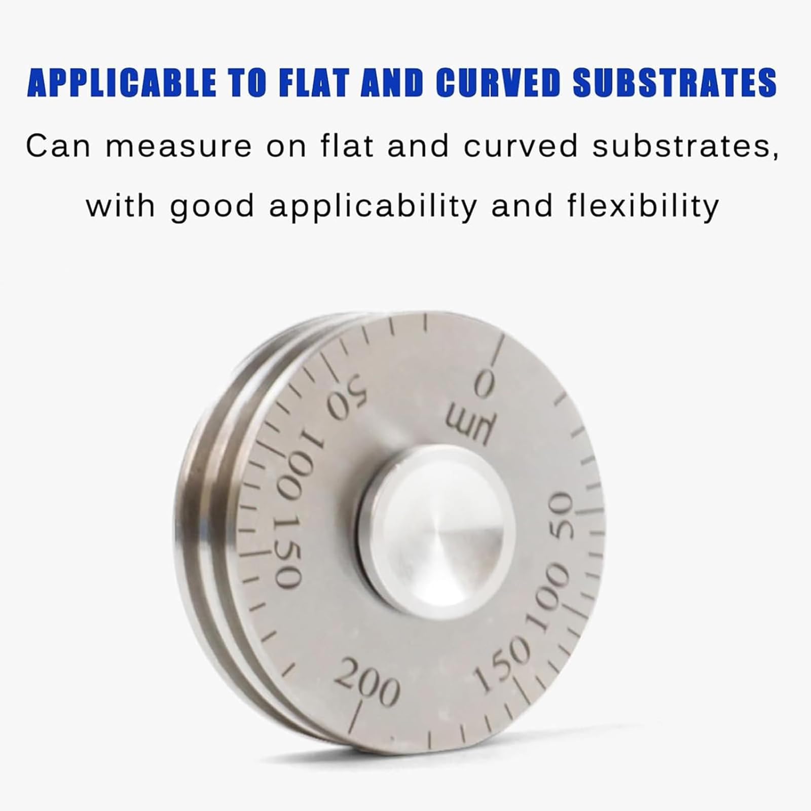 LHQYA Wheel Type Wet Film Gage, Wet Film Thickness Gauge with Storage Box, Measurement Range: 25um/50um/100um/150um/200um/500um Optional, Clear Scale, for Coating Painting