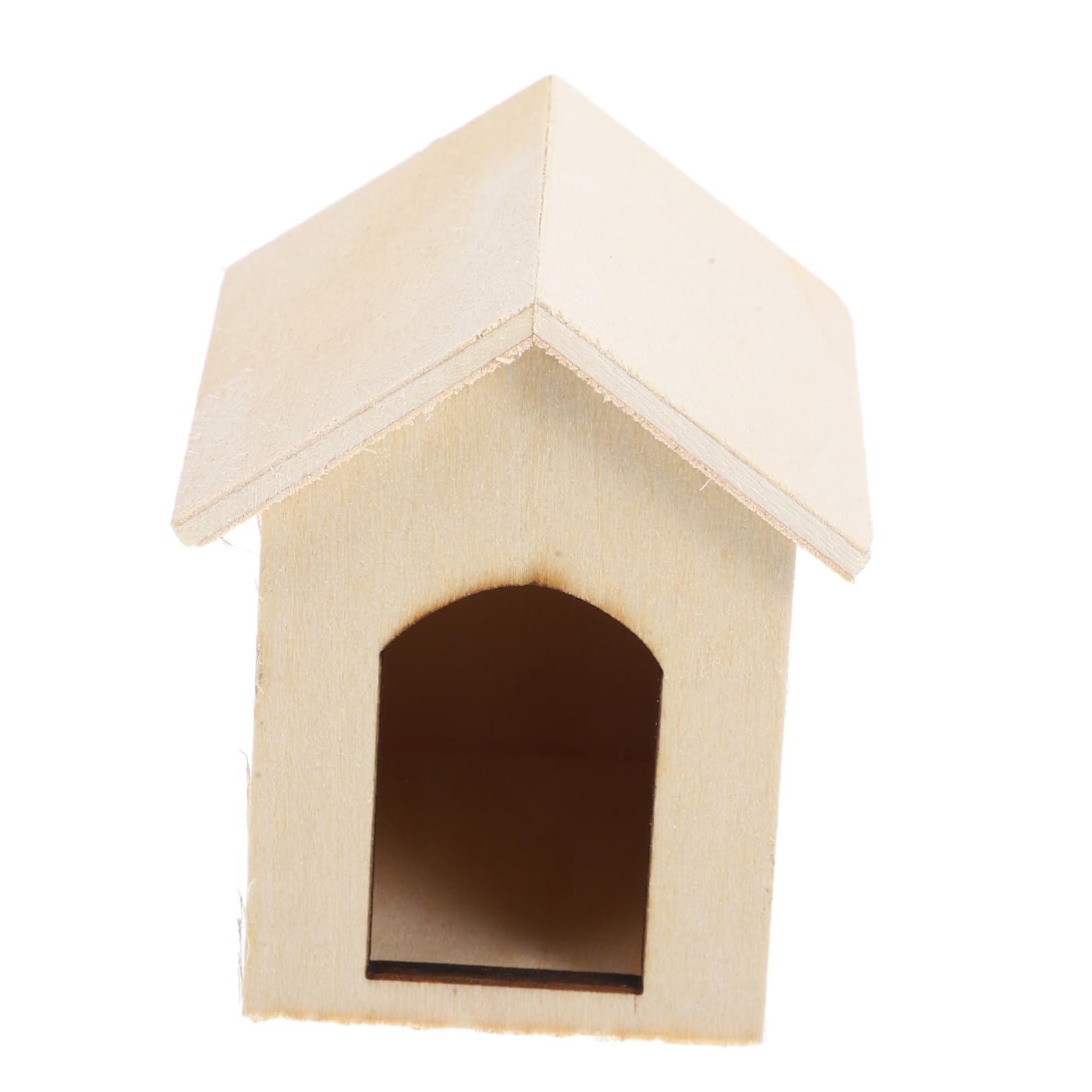 BESPORTBLE 1Pc Dollhouse Small Dog House Adornment Fine Craftsmanship Smooth Finish for Creativity Miniature Decor for Role Playing