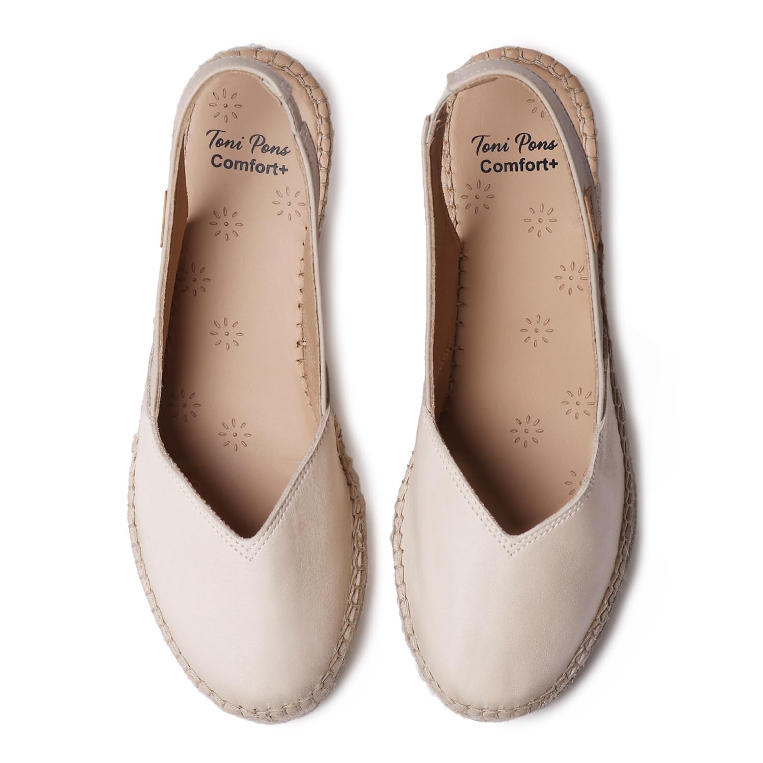 TONI PONS Termale - Espadrillas da Donna in Pelle con zeppa per una calzata più ampia