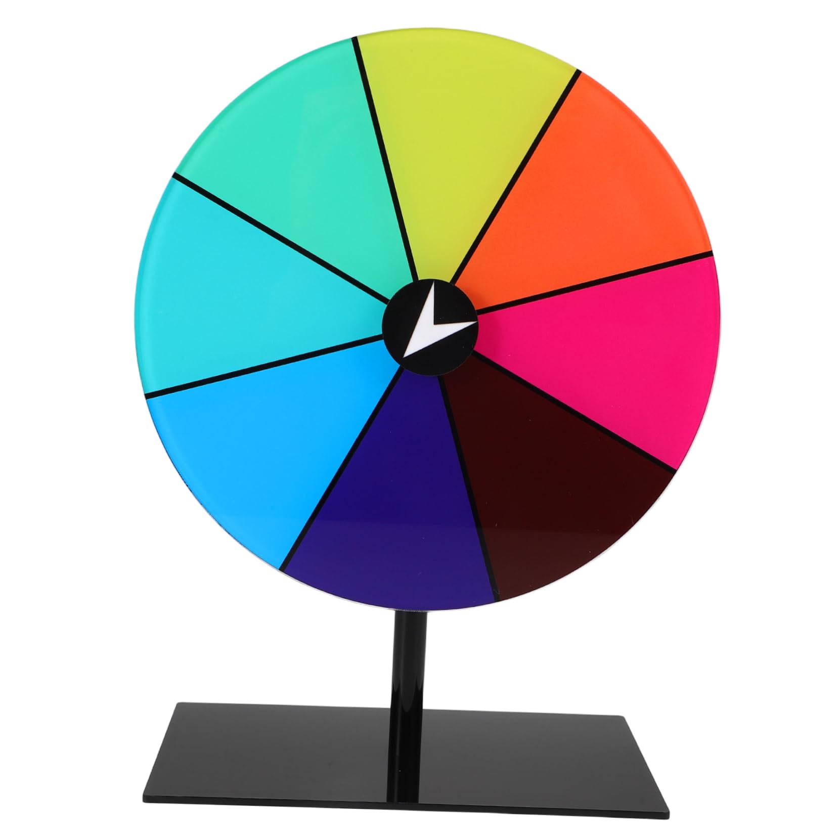 HANABASS Prize Wheel for Team Building Events Rotating Tabletop Game Dry Erase Stand