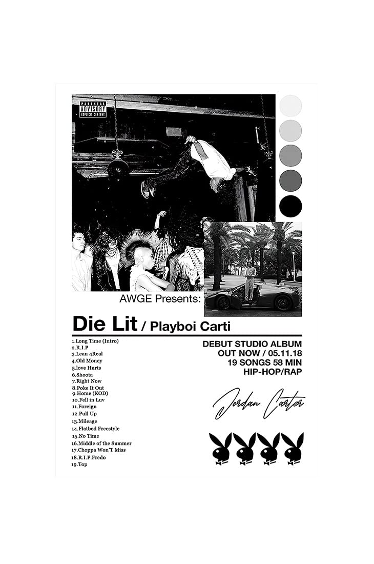 Maihor Playboi Carti Poster Die Lit Album Cover Posters Canvas