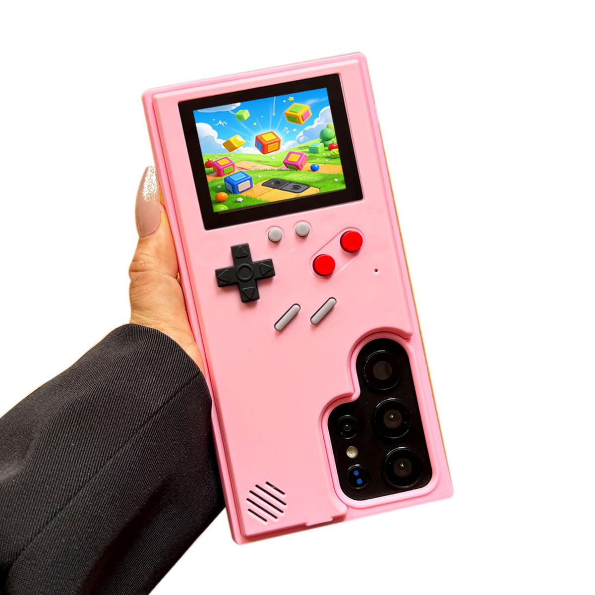 ERAKOLE Game Phone Case for Samsung Galaxy S24 Ultra, Nostalgic Game Case for Samsung Retro Playable Gaming Design, Classic Creative Funny Birthday