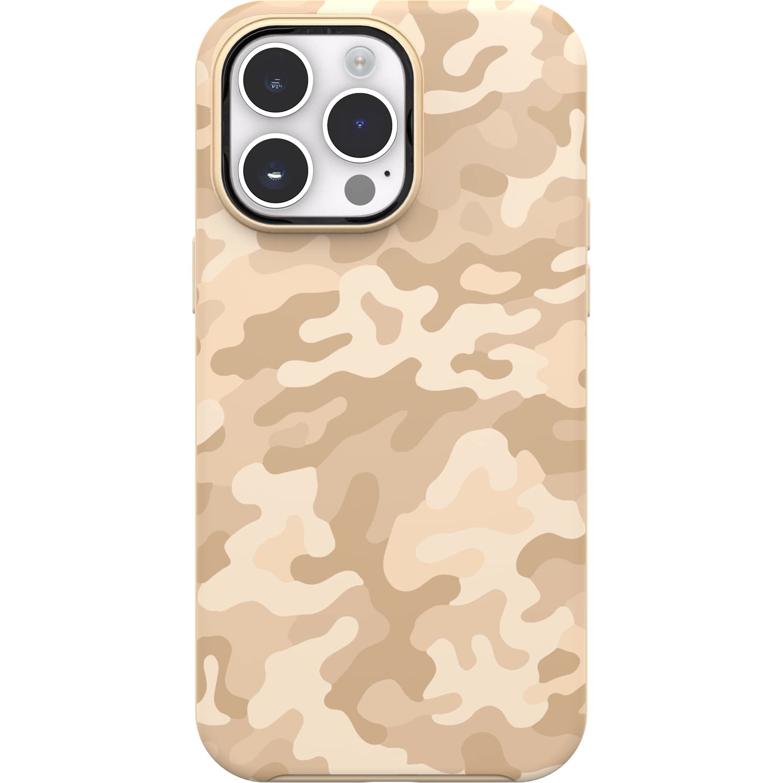 Otterbox Funda para iPhone 14 Pro MAX Symmetry+ con MagSafe, Resistente a Golpes y caídas, Funda Protectora Fina,Testada 3X con estándares Militares anticaídas, Sand Storm Camo