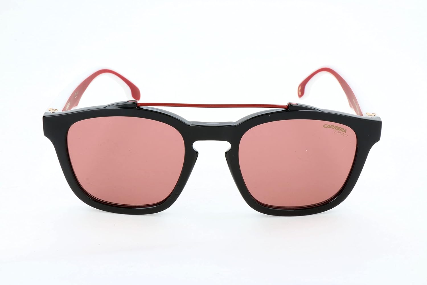 Carrera Sunglasses (Safilo Group) CA1011/S Square Sunglasses, Black/Burgunday, 52 mm