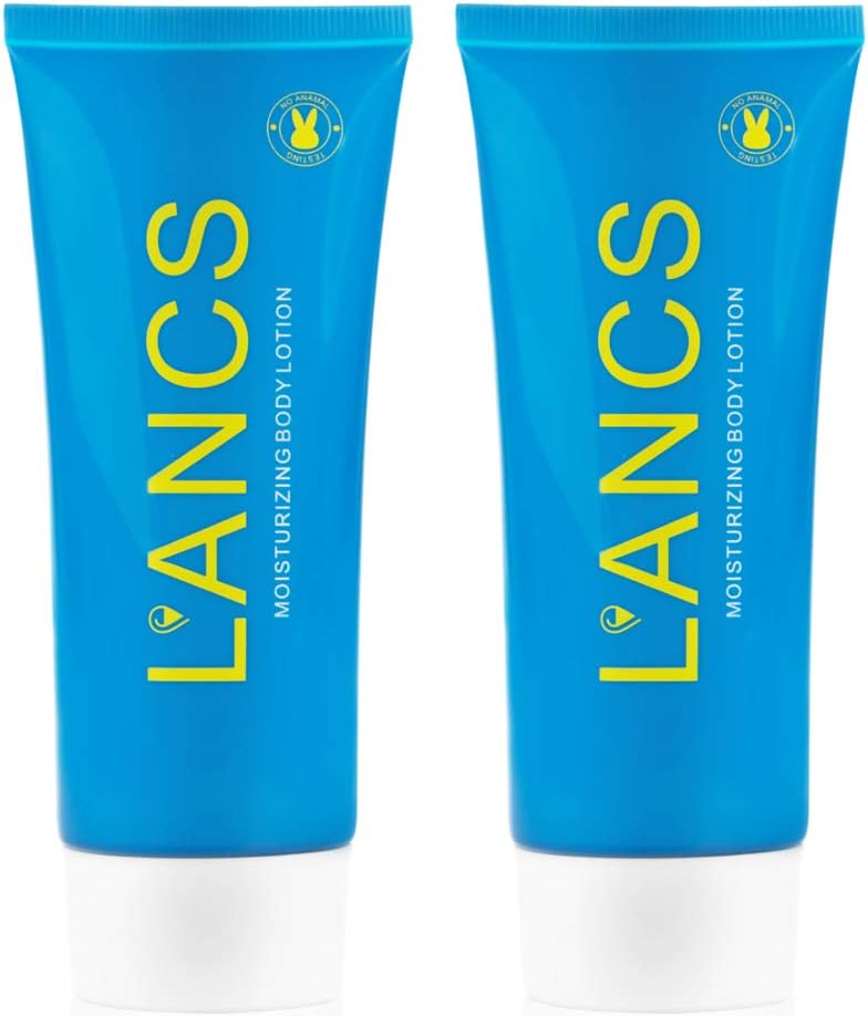 Lancs 2 Pack Moisturizing Body Cream Daily Face Skin Firming Toning Body Lotion with Soothing Aloe,Hyaluronic Acid to Nourish Healing Dry Skin