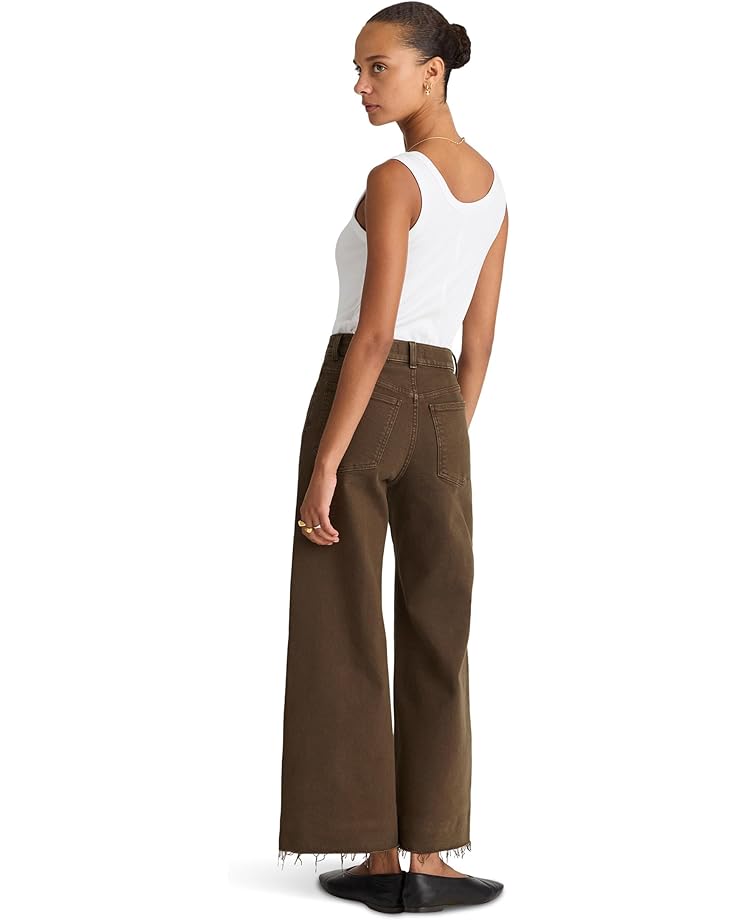 Madewell Flared Wide-Leg Crop Jean in Dark Mocha - #3 of 5