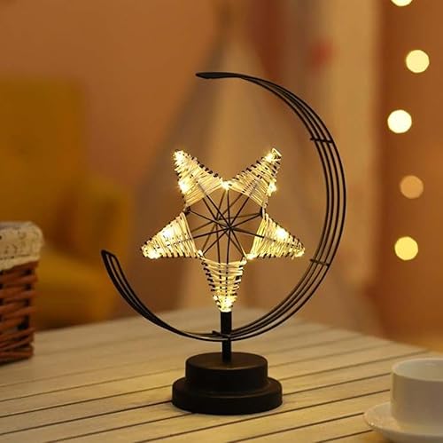 Miniatura 2 de Luz LED de luna  Lámpara de mesa  Lámpara de estrella decorativa  Lámpara de bola decorativa  Decoración de oficina y hogar  Noche de luz de