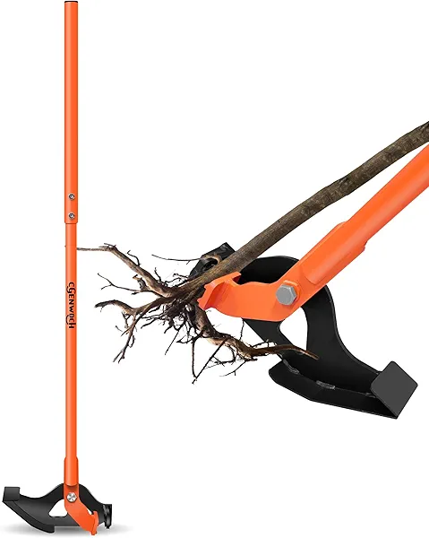CGENWDCH Large Size Sapling Puller, Heavy-Duty High-Leverage Tree Puller Tool, Fully Uproots Woody Stems ¼ inch - 2 inches, Suitable for Trees, Shrubs, Vines and Thorns with Large Root Systems