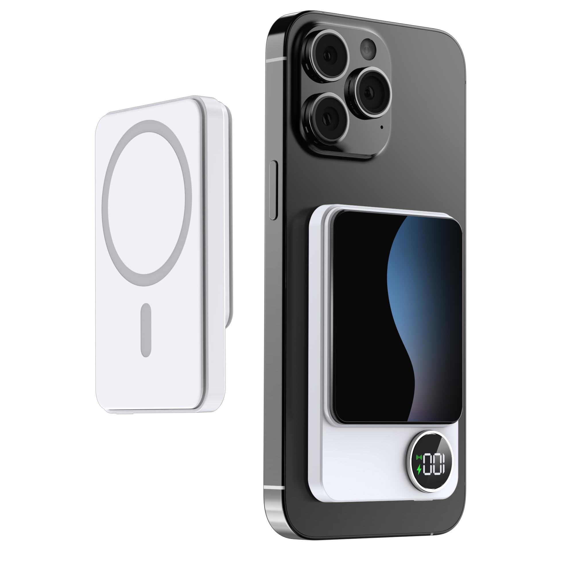 Amazon | モバイルバッテリー Magsafe対応【15Wワイヤレス充電/20W  