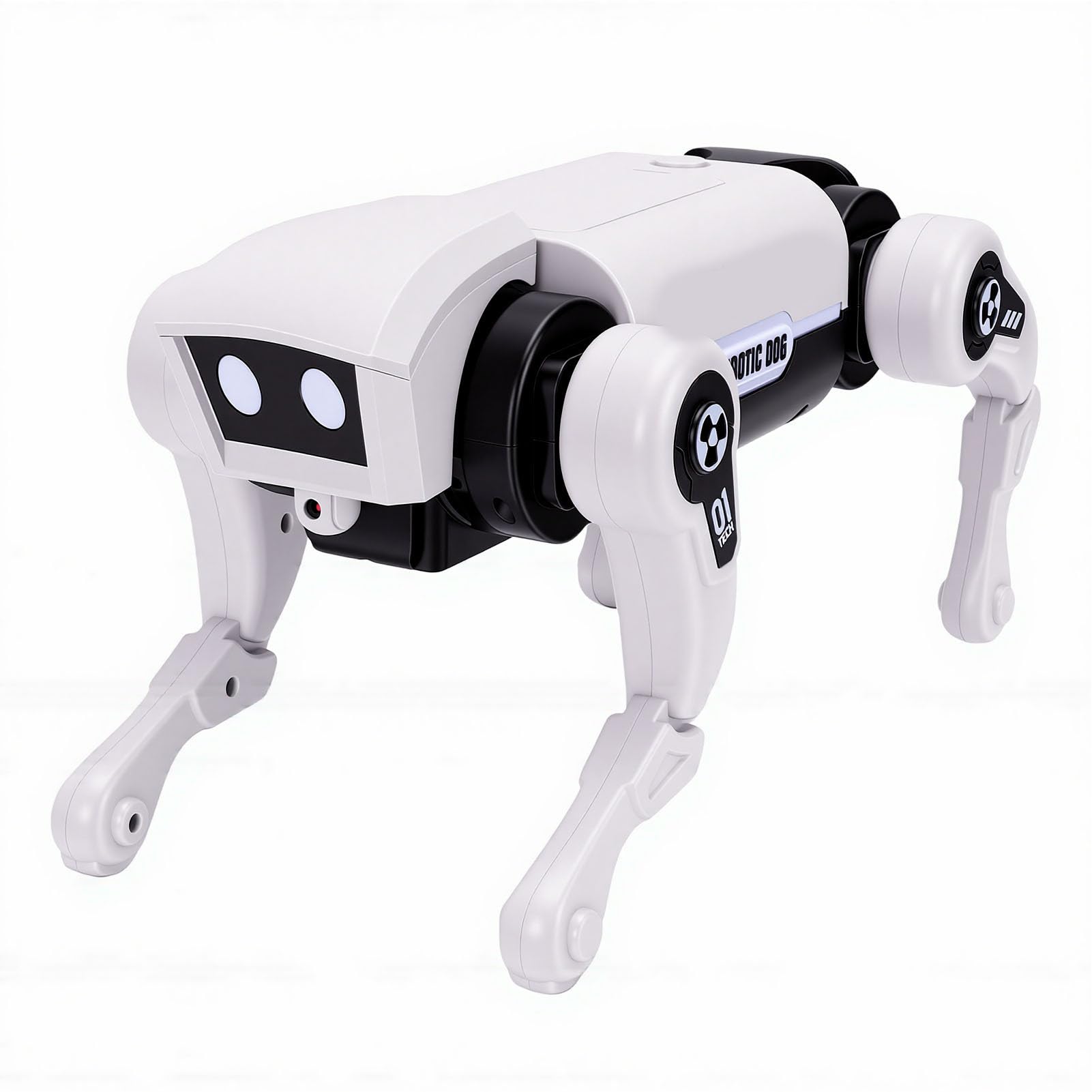 JTLB Perro Robot Controlado por Voz AI, Mascota Electrónica Programable Interactiva con Control Remoto, para el Aprendizaje de Codificación de Niños
