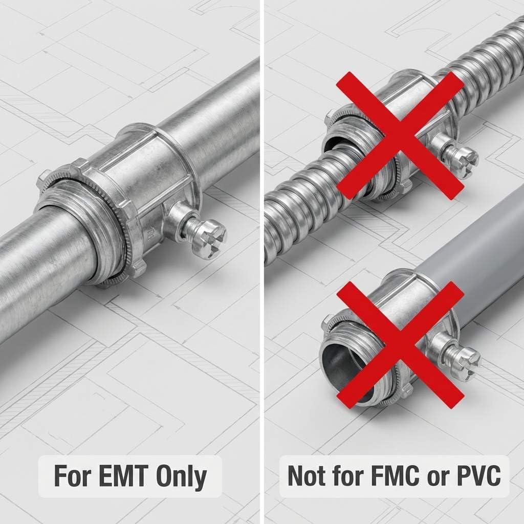 EMT Set Screw Connectors - Zinc Die Cast -4 EMT Set Screw Connectors - Zinc Die Cast -4