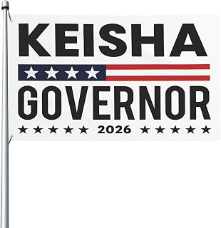 2x3 FT Keisha for Governor 2026 Flag Keisha Lance Bottoms for Georgia Governor Garden Flags for Outside Yard Signs Porch Decoration