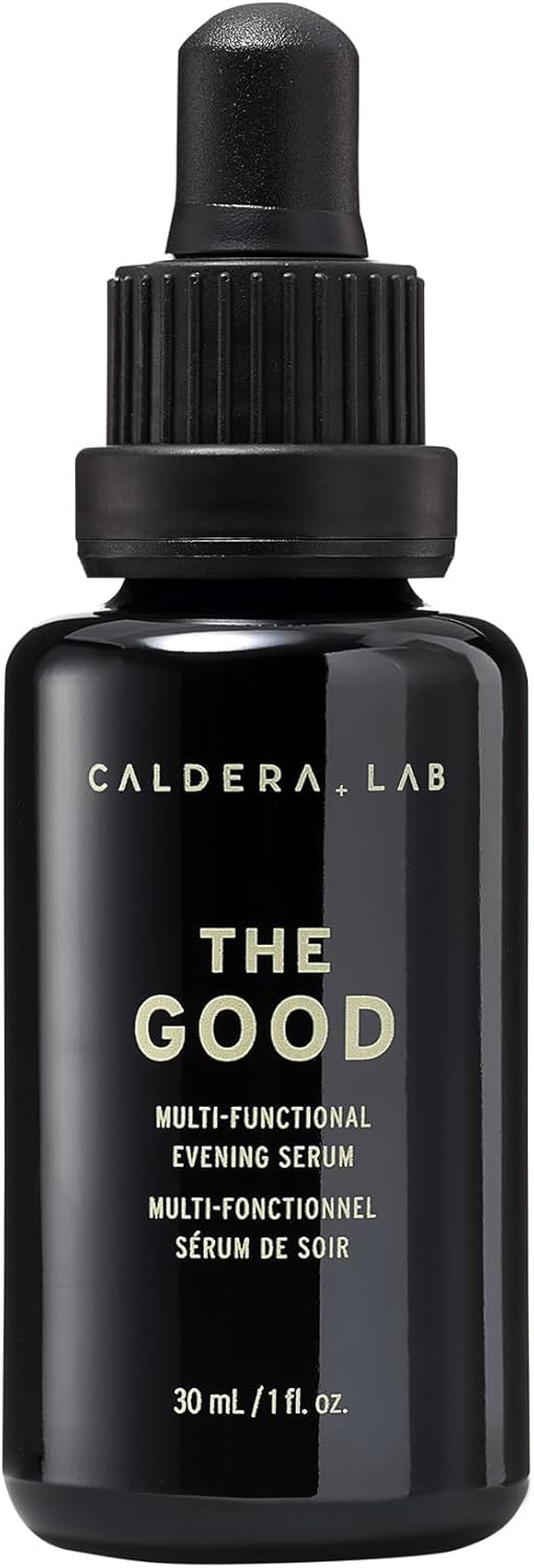 Caldera + Lab The Good | Men’s Organic Moisturizing Face Serum for Dry, Sensitive, & Normal Skin – Vegan, Natural & Antioxidant Packed Skincare Facial Oil