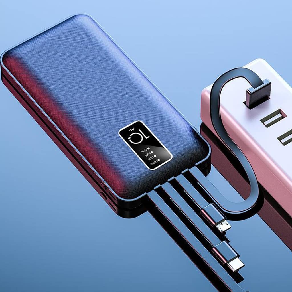 JJJ Samodzielny mini powerbank 20 000 mAh przenośny powerbank do szybkiego ładowania o dużej pojemności (kolor: biały)