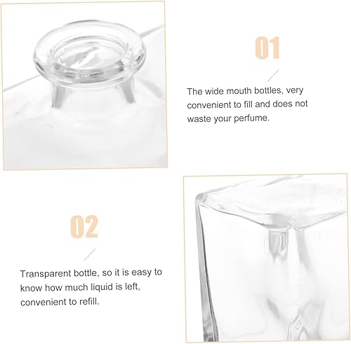 Miniatura 8 de IMIKEYA Jarrón plano de estilo japonés, decoración japonesa, difusor de cañas, decoraciones de plantas, florero cuadrado, botella difusora de