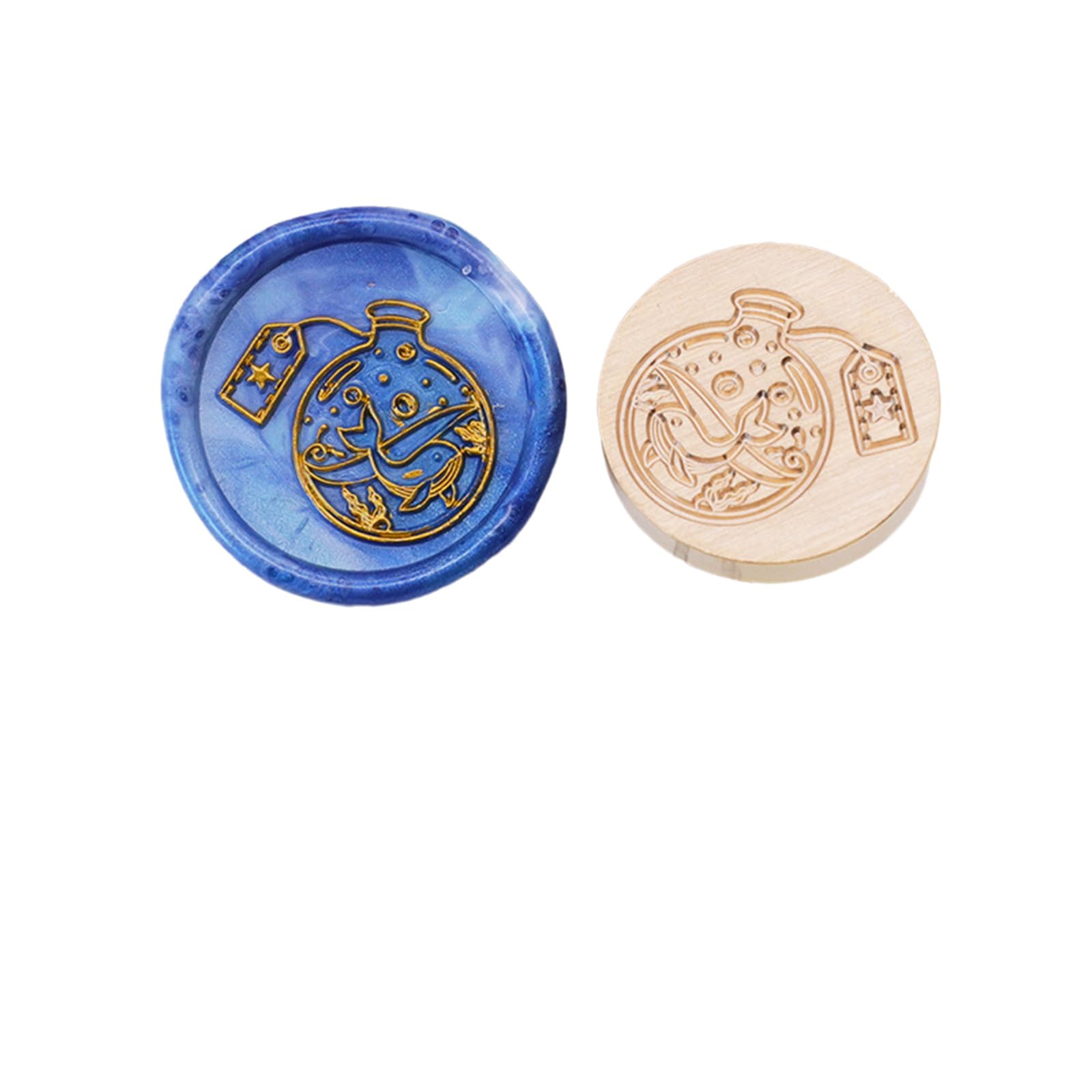 Kalttoy Series Wax Seal Stamp Head Metal Wax Stamp Head for Valentines Card Birthday Card Invitations Envelope