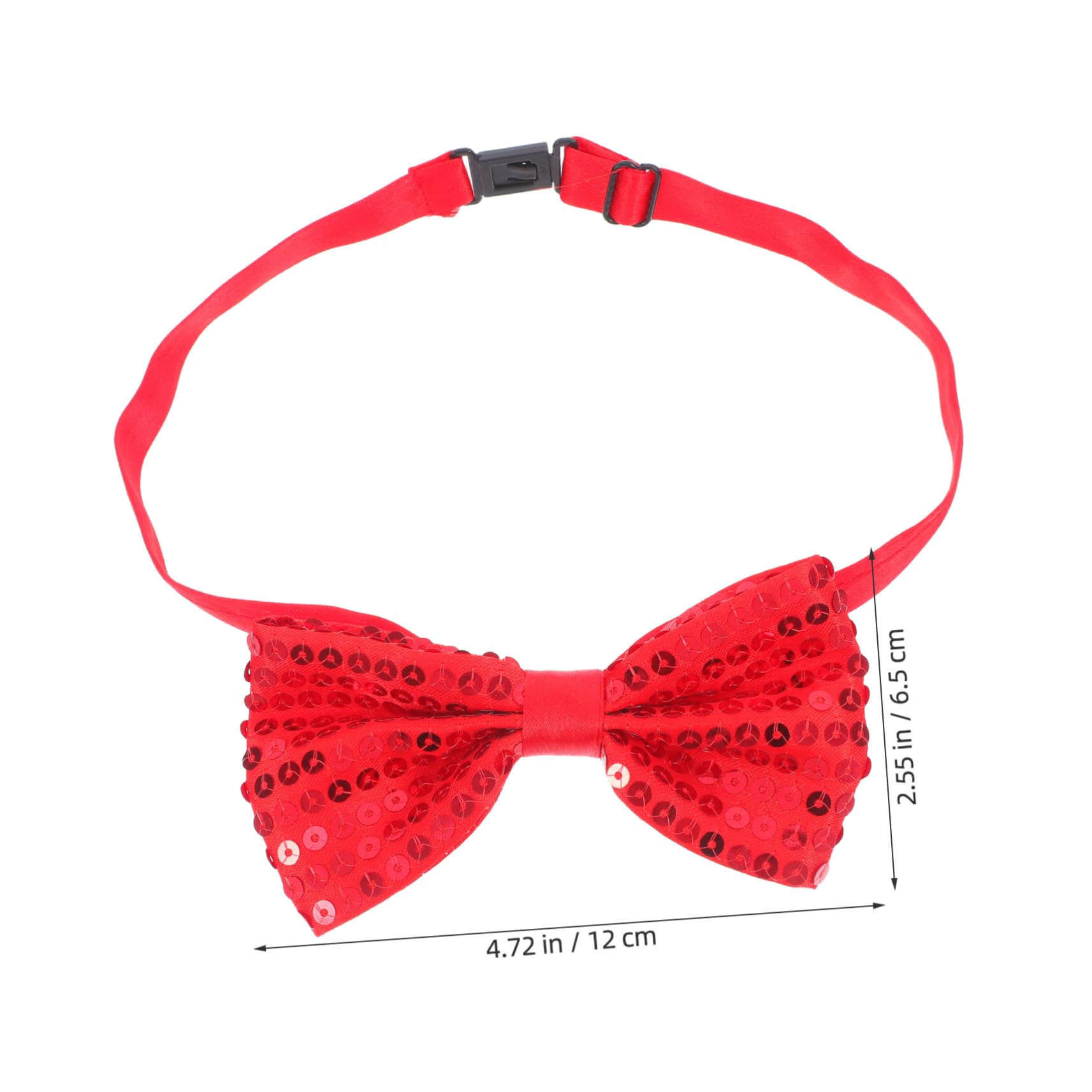 Angoily Adjustable Bow Ties Sequins 5pcs Boys and Girls Bow Ties for Boys Girls for Stage Shows