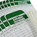 NMC RPT37 EMERGENCY SHOWER & EYE WASH TEST RECORD Tag - [Pack of 25] 3 in. x 6 in. 2 Side Vinyl Inspection Tag with White/Green Text on Green/White Base