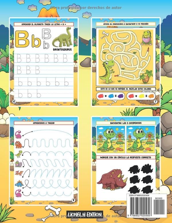 Miniatura 2 de Libro Preescolar 3 - 6 años - Grafomotricidad, aprender a escribir números y letras para niños 100 actividades educativas a todo color sobre el tema