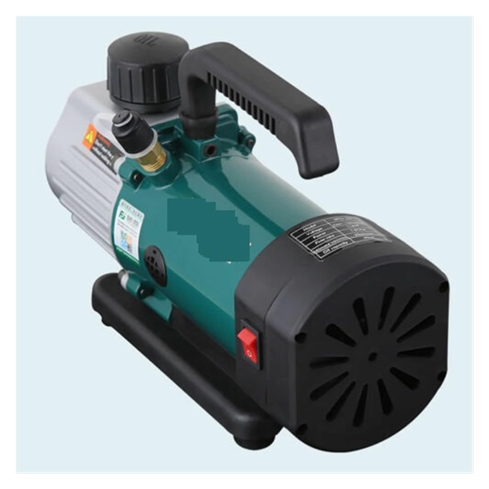 Membranpumpe, 1L Drehschieber-Vakuumpumpe Einstufige Labor Kühlschrank Pumpe 1.8CFM 1/6