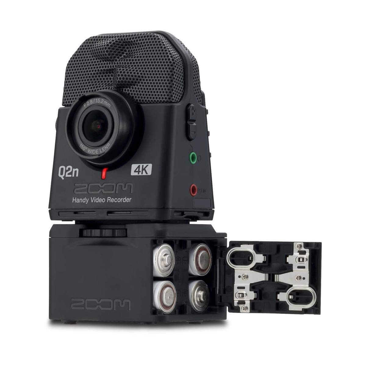 Zwart Accessoire Videorecorder Extra Batterijhouder Voor Zoom Q2n En Q2n-4K Videorecorder – Verleng Je Opnametijd Zoom BCQ-2n