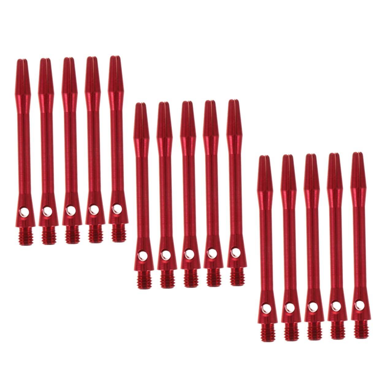 KICHOUSE 15pcs Dart Shafts Kit Steel Tip Game Stems Flights Perfect for Training Competitions