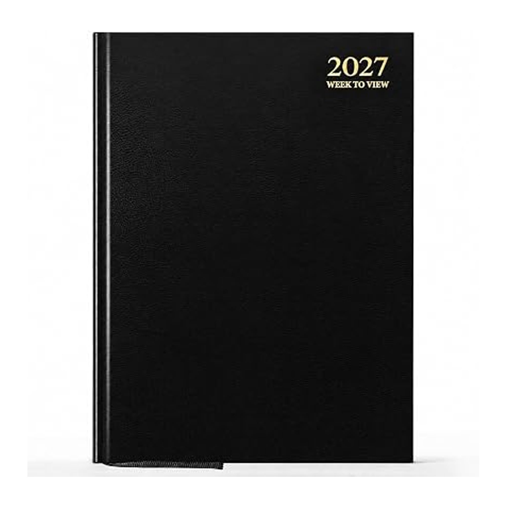 AIBULO A5 2027 Week To View Black Diary Hardback