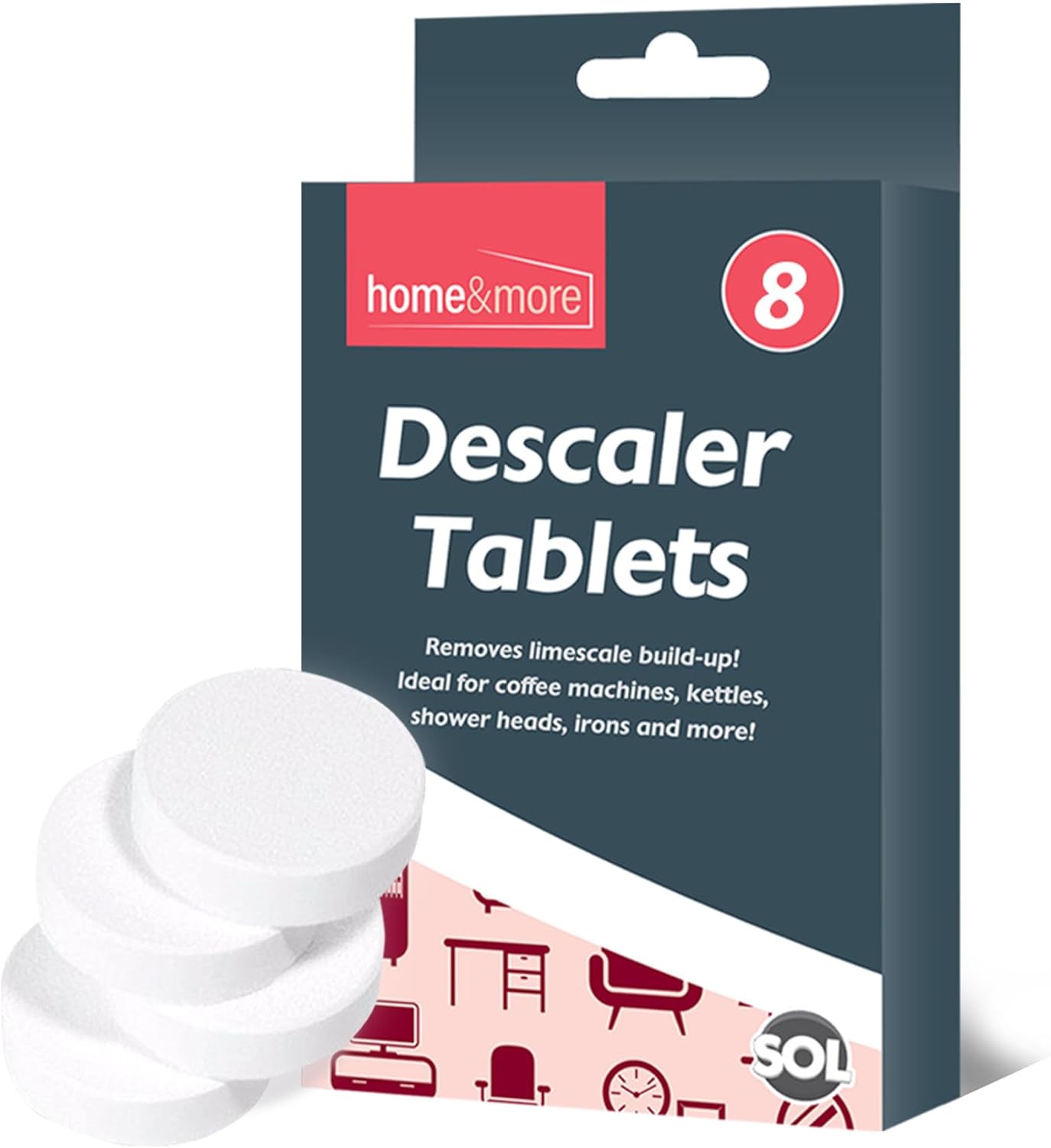 8pk Kettle Descaler Tablets Kettle Limescale Remover Kettle Descaler