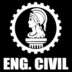 Adesivo Profissão Engenharia Civil para Estudantes Engenheiro Ideal para notebook carro portas Parede vários tamanhos (BRANCO, 33,4x35cm)