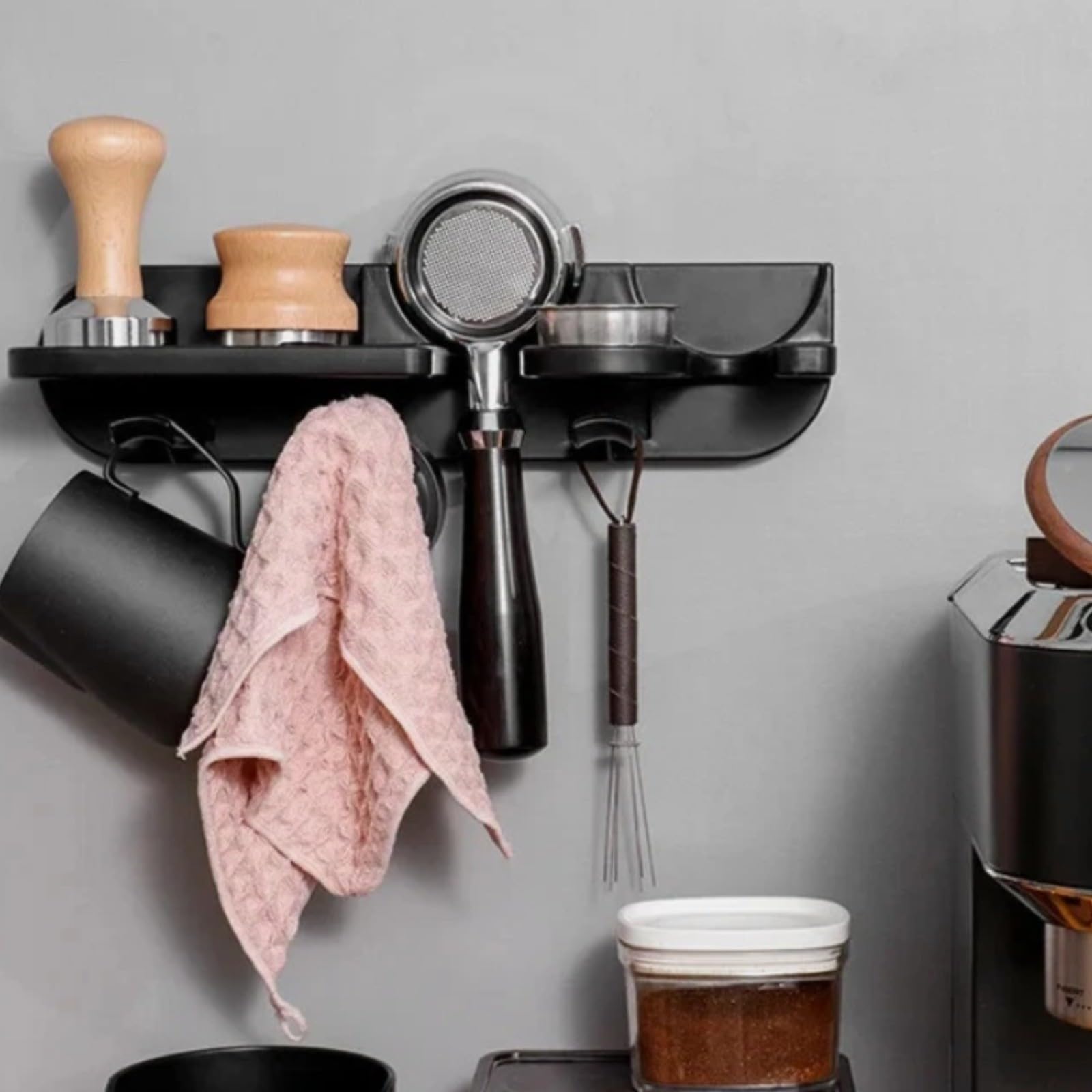 para estante de pared para soporte de filtro espresso (54 cm)