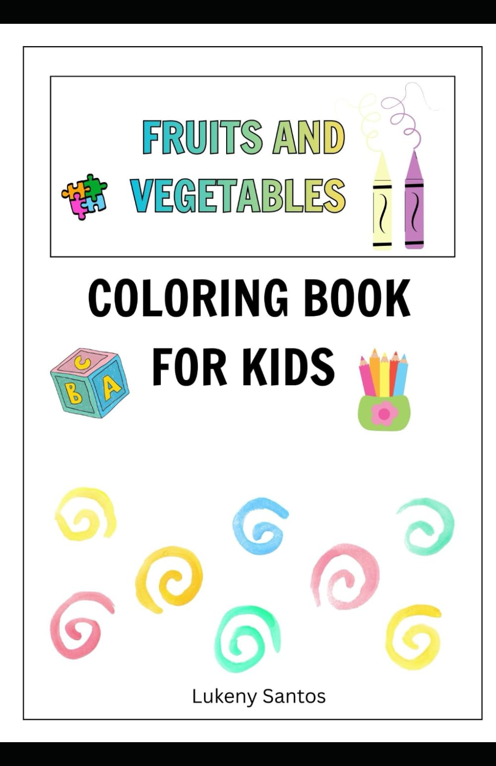 Fruits and Vegetables Coloring Book