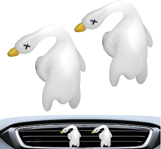 Colgante de coche con diseño de pato asado para coche, accesorios para automóvil, paquete de 2, adorno de aromaterapia para interiores