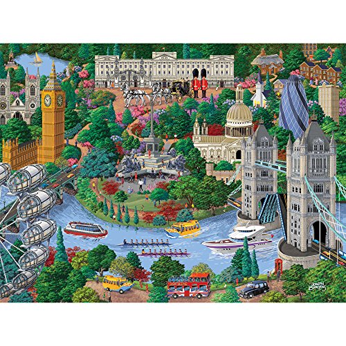 Bits and Pieces - 1000 Piece Jigsaw Puzzle for Adults - London City View - 1000 pc England Jigsaw by Artist Joseph Burgess Bits and Pieces - 1000 Piece Jigsaw Puzzle for Adults - London City View - 1000 pc England Jigsaw by Artist Joseph Burgess