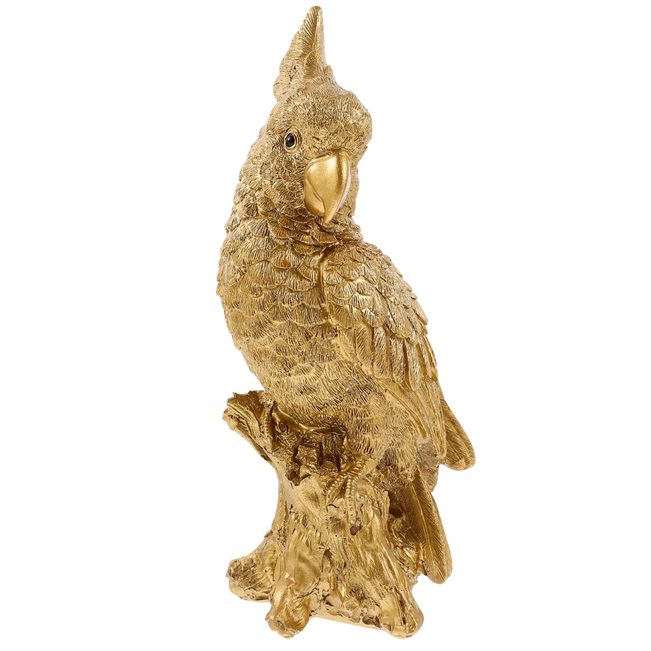 Amosfun Papagei Deko Figur Aus Kunstharz 25X25X25Cm Kreative Wohnzimmer Und Weinschrank Dekoration Parrot Ornament Für Tisch Und Tv Schrank