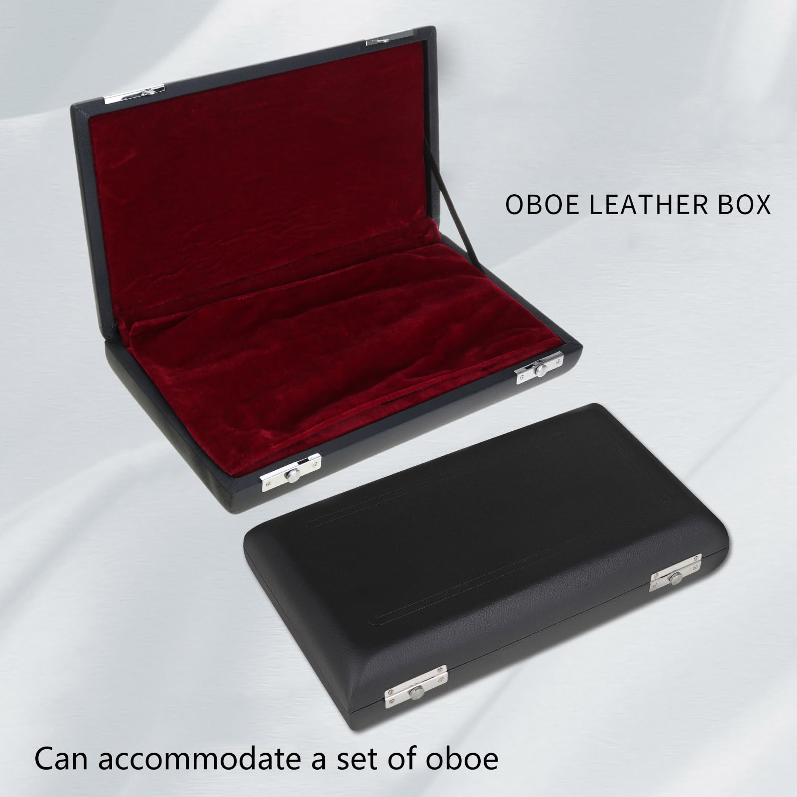 Custodia rigida portatile in pelle sintetica per oboe e strumenti, idea regalo